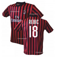 Maglia AC Milan Rebic 18 Replica Ufficiale Home 2019-20